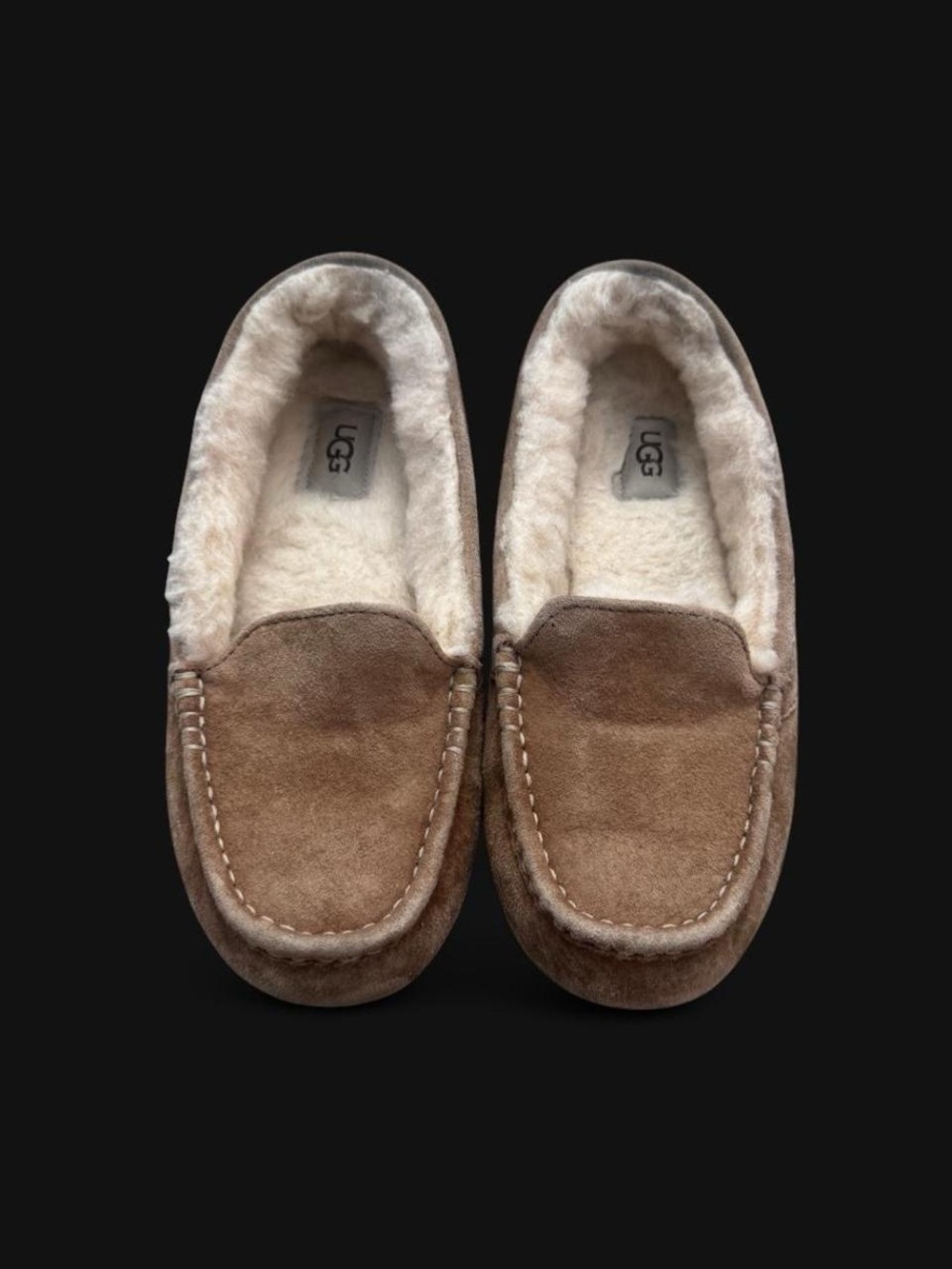 UGG Ansley Chestnut Suede Moccasins - Size 8 - Near Mint Condition